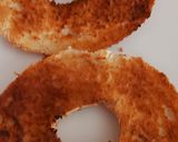 A picture of step 1 of My Morning Bagel 😋#breakfast.