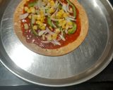 A picture of step 6 of No bake no Yeast three cheese pizza.
