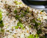 A picture of step 5 of Sabudana Khichadi.
