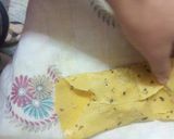 A picture of step 2 of Leftover veg papad pattie.