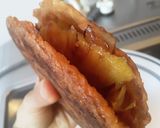 Foto del paso 12 de la receta: Arepa de Zanahoria 🥕con relleno hawaiano!!!😜😜😜🍘🧀🥓🍍🍘