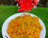 A picture of step 5 of One Pot Cooking (Vegetables Daliya Pulao).