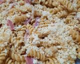 Foto del paso 3 de la receta: Tirabuzones (fideos con panceta y queso azul)