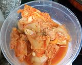 Hình bước làm 1 của món Canh kim chi