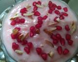 China Grass Pudding with Chopped nuts and Pomegranate seeds