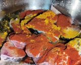 A picture of step 2 of Masala fish fry.