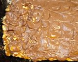 A picture of step 4 of Millionaires shortbread.