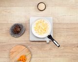 A picture of step 3 of Dried Meat Farofa.
