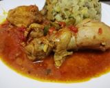 A picture of step 3 of Mashed potatoes with chicken curry.