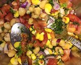 A picture of step 2 of Corn Bhel.