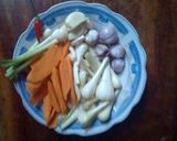 Hình bước làm 2 của món Bò xào củ kiệu