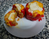 Foto del paso 19 de la receta: Pimientos rellenos de carne y verduras con 3 quesos