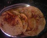 A picture of step 4 of Ginger paratha.