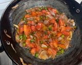 A picture of step 3 of Baigan Bharta (Rajasthani style).