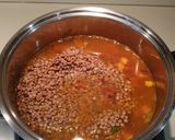 A picture of step 4 of Red Lentil Dahl.