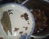 A picture of step 1 of Shaljam gosht.