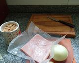 Foto del paso 1 de la receta: Potaje de porotos y jamón cocido