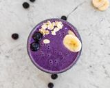 Une image de l'étape 2 de Smoothie banane myrtilles simple et rapide.