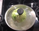 A picture of step 1 of Cheesy Cabbage Rolls.