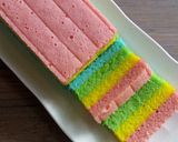 Foto langkah ke 8 dari resep Rainbow Cake Ny. Liem.