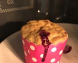 Foto del paso 4 de la receta: Minimuffins express al microondas de plátano y moras