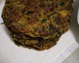 A picture of step 5 of Methi ke theple.