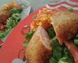 Foto del paso 8 de la receta: Bombas de pollo rellenas de jamón con queso