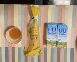 รูปขั้นตอนการทำที่ 1 ของ นมกล้วยหอมน้ำผึ้ง🍌