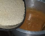 A picture of step 2 of Gur Til ki chikki.