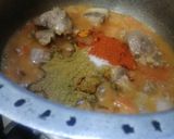 A picture of step 4 of Mutton biryani.