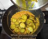 A picture of step 6 of Tilottoma_Kakrol (spiny gourd curry).