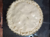 Tarta de verduritas en bandeja