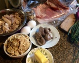 Foto del paso 1 de la receta: Terrina de pavo con pistachos y champignons -fácil
