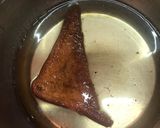 A picture of step 4 of Shahi Tukda (Indian bread pudding).