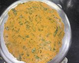 A picture of step 2 of Methi thepla.