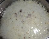 A picture of step 2 of Maggi soup with roasted nuts and chicken 😋😋😋😋.