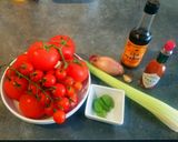 A picture of step 1 of Chilled Somen Noodle Soup (Essence of Tomato).