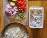 A picture of step 1 of Dadpe pohe healthy breakfast.