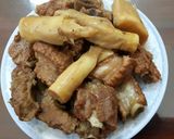 Hình bước làm 2 của món Sườn kho măng