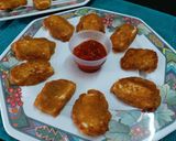 A picture of step 4 of Schezwan Paneer Fingers.