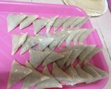 A picture of step 6 of Meat samosas.