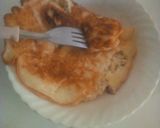 A picture of step 4 of Egg pancake#weeks challenge.