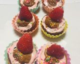 Foto del paso 4 de la receta: Cupcakes de fresas San Valentín !