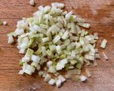 Une image de l'étape 4 de Brochette de pétoncles et crème de poivrons.