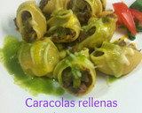 Foto del paso 4 de la receta: Caracolas rellenas de carne picada al pesto