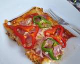Foto del paso 6 de la receta Pizza con masa de coliflor de salchichas y queso
