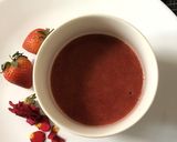 A picture of step 2 of Strawberry Rose Shrikhand.