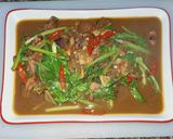 Foto langkah ke 6 dari resep Cah Sawi Bumbu Sate.