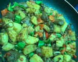 A picture of step 3 of Liver and potatoe sauté.