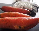 Une image de l'étape 2 de Patate douce farcie aux marrons.